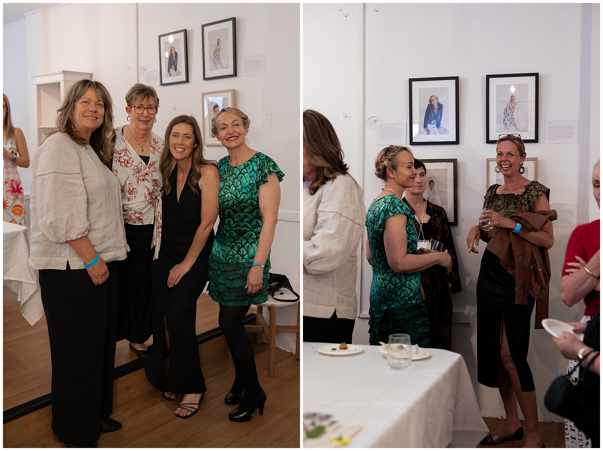 Smiling 40 Over 40 participants mingling at the celebration in Mackay
